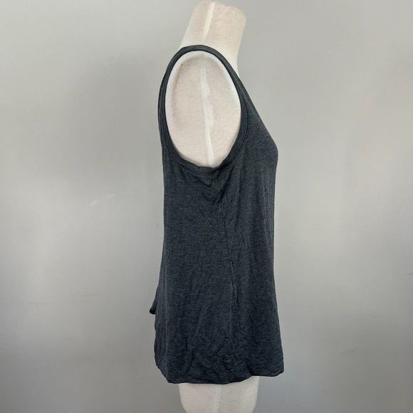 NWOT HALOGEN Charcoal Grey Tank Top with‎ Peak-A-Book Back (S) - Picture 3 of 7